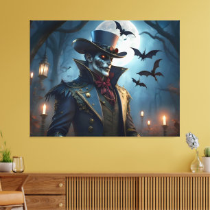 Toile Halloween Steampunk Southern Gentleman Zombie