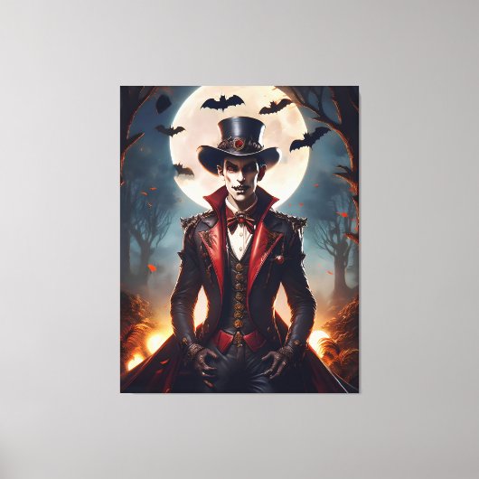 Toile Halloween Steampunk Vampire Zombie (Recto)