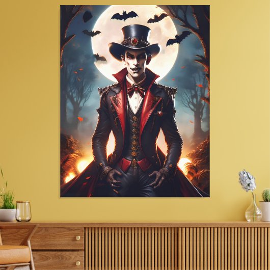 Toile Halloween Steampunk Vampire Zombie (Insitu(Salon))