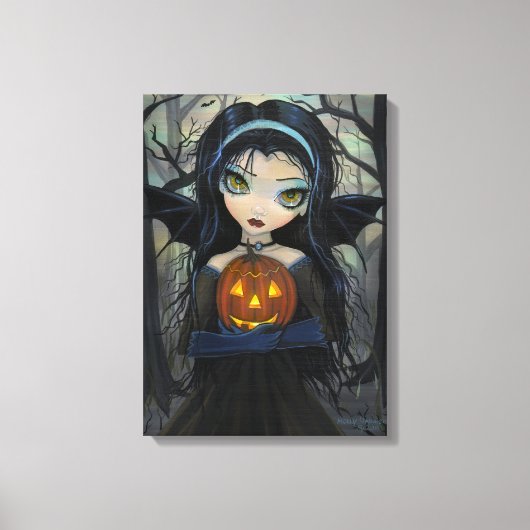 Toile Halloween Vampire October Woods (Recto)