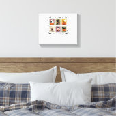 Toile Halloween vintage Chat Postage Collection de timbr (Insitu(Chambre))
