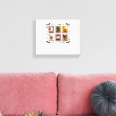 Toile Halloween vintage Chat Postage Collection de timbr (Insitu(Salon))