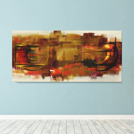 Toile hallucinations urbaines sur mon mur (Insitu (Plancher de Bois))