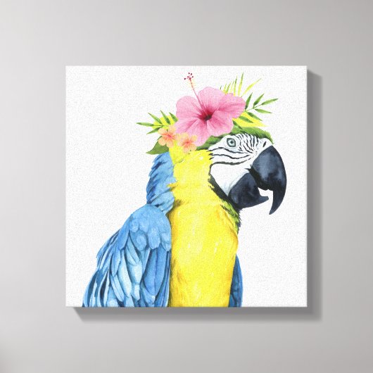 Toile Halo tropical - Perroquet (Recto)