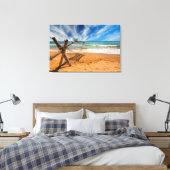 Toile Hamac sur une plage tropicale (Insitu(Chambre))