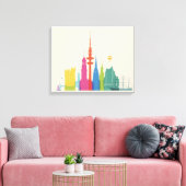 Toile Hambourg Allemagne Skyline (Insitu(Salon))