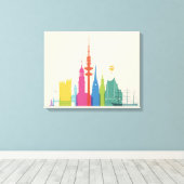 Toile Hambourg Allemagne Skyline (Insitu (Plancher de Bois))