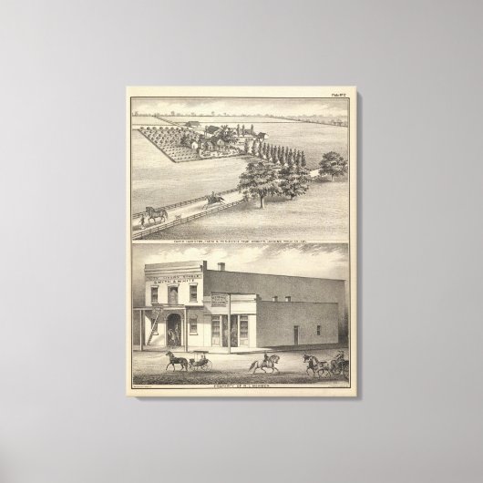 Toile Hamilton farm, Beamer bldg (Recto)