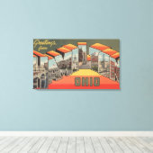 Toile Hamilton, Ohio - Grandes Lettres Scènes 2 (Insitu (Plancher de Bois))