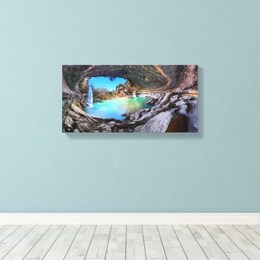 Toile Hamilton Pool - Austin Texas (Insitu (Plancher de Bois))