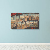 Toile Hampton Beach, New Hampshire - Grande Lettre 2 (Insitu (Plancher de Bois))