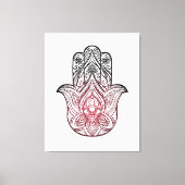 Toile Hamsa avec motif boho (Recto)