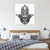 Toile Hamsa décorative Design 6 (Insitu(Chambre))