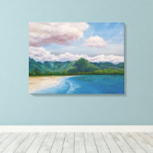 Toile Hanalei Bay Hawaii Peinture (Insitu (Plancher de Bois))