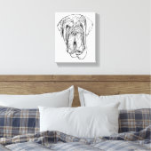 Toile Hand-Drawn Mastiff Portrait Canvas Art (Insitu(Chambre))