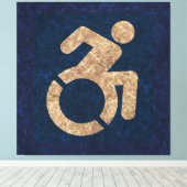 Toile Handicap Texté (Insitu (Plancher de Bois))