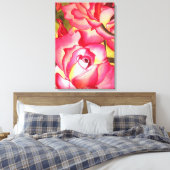 Toile Hannah Gordon rose rose aquarelle art (Insitu(Chambre))