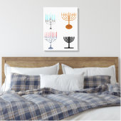 Toile Hanoukka judaïsme religion juive (Insitu(Chambre))