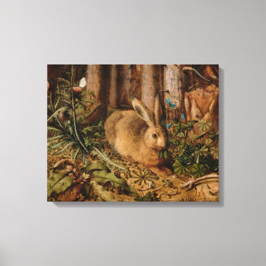 Toile Hans Hoffmann Un Lièvre Dans La Forêt (Recto)