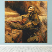 Toile Hans Larwin - Soldat und Tod (1917) (Insitu (Plancher de Bois))
