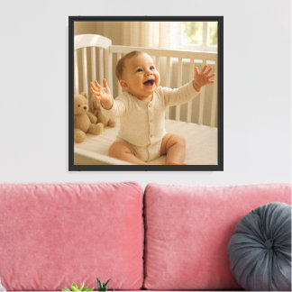 Toile Happy Baby Canvas Print