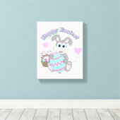 Toile Happy Easter ! Bunny Easter (Insitu (Plancher de Bois))