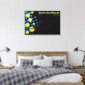 Toile HAPPY EMOJI Bat ou Bar Mitzvah Panneau d'ouverture (Insitu(Chambre))
