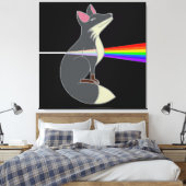Toile Happy Fox - Dark Side du Fox (Insitu(Chambre))