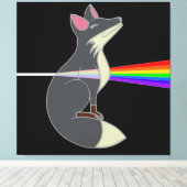 Toile Happy Fox - Dark Side du Fox (Insitu (Plancher de Bois))