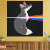 Toile Happy Fox - Dark Side du Fox (Insitu(Salon))