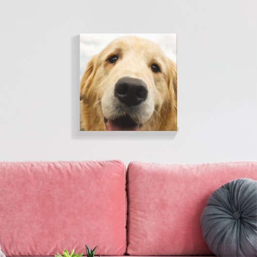 Toile Happy Golden Retriever (Insitu(Salon))