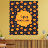 Toile Happy Halloween Funny mignon Motif Citrouille (Insitu(Salon))