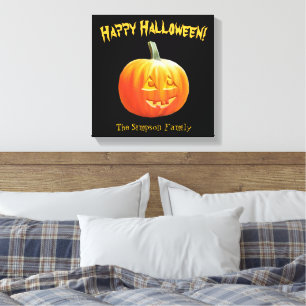 Toile Happy Halloween Jack-o'-lantern Canvas