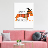 Toile Happy Halloweenie Funny Dog (Insitu(Salon))