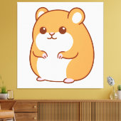 Toile Happy Hamster Canvas Print (Insitu(Salon))
