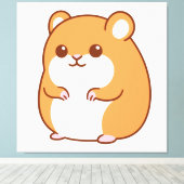Toile Happy Hamster Canvas Print (Insitu (Plancher de Bois))
