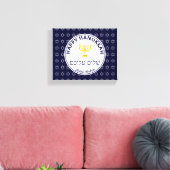 Toile Happy Hanoukka SHALOM ALEICHEM Paix pour vous (Insitu(Salon))