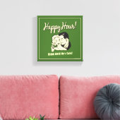 Toile Happy Hour : Boire jusqu'à ce qu'il soit mignon (Insitu(Salon))