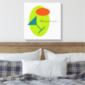 Toile Happy Hour Martini Retro (Insitu(Chambre))