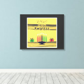 Toile Happy Kwanzaa Canvas Print (Insitu (Plancher de Bois))
