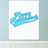 Toile Happy Retirement Blue édition (Insitu (Plancher de Bois))