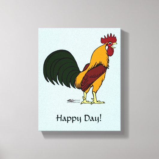 Toile Happy Rooster (Recto)