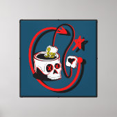 Toile Happy Tea skull (Recto)