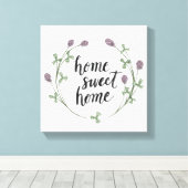 Toile Happy to Bee Home Mots I | Maison Sweet Home (Insitu (Plancher de Bois))