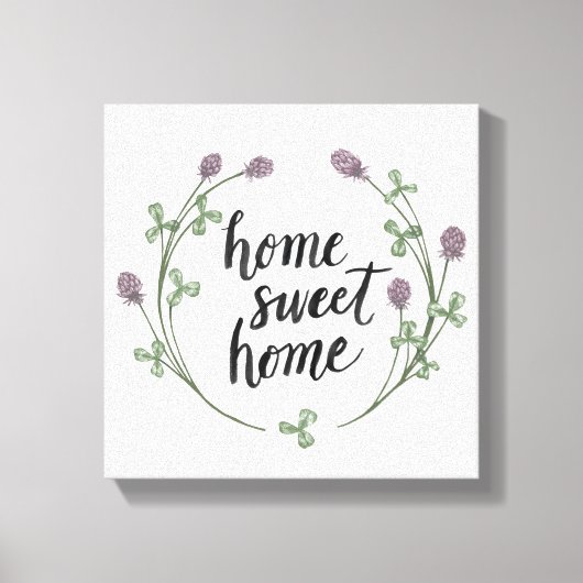 Toile Happy to Bee Home Mots I | Maison Sweet Home (Recto)