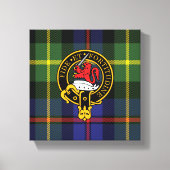 Toile Hardy Scottish Crest et Tartan Canvas Imprimer (Recto)