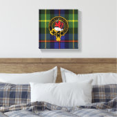 Toile Hardy Scottish Crest et Tartan Canvas Imprimer (Insitu(Chambre))