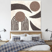 Toile Haricots à café bio modernes-géométriques-neutres- (Insitu(Chambre))