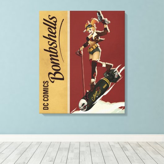 Toile Harley Quinn Bombshells Pinup (Insitu (Plancher de Bois))