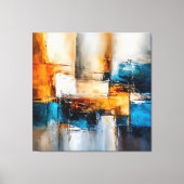 Toile Harmonie Abstraite : Lignes, Lumière, Formes (Recto)